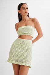 Always Say Goodbye Crochet Mini Skirt Set | Dress In Beauty